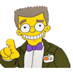 Smithers Pointing Simpsons emoji
