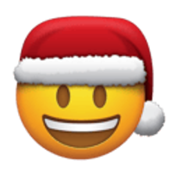 Smiley Santa Hat emoji