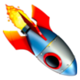 Rocket Down emoji