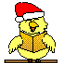 Xmas Chick Caroling emoji