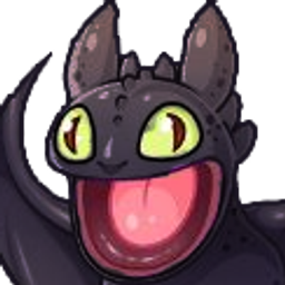 Toothless Derp emoji