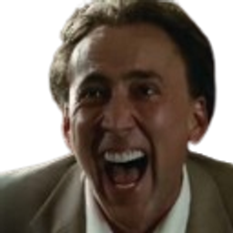 Cage Happy emoji