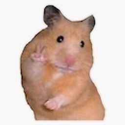 Hamsterpeacesign emoji
