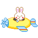 Bunny Flying emoji