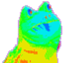 Rainbowfrog emoji