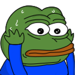 Pepe Nervous Sweat emoji