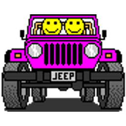 Purple Jeep emoji