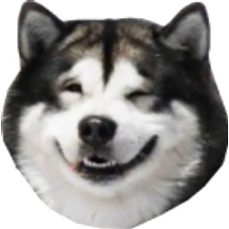 Husky Smile emoji