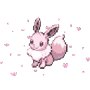 Fluffy Pink Fox Trot emoji