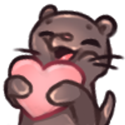Otter Love emoji