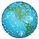 Earth Sparkle emoji