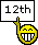 Smiley Face 12th Place emoji