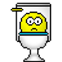 Relieved Toilet emoji