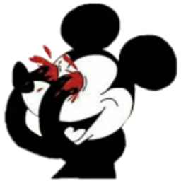 Mickey Bleeding Eyes emoji