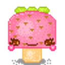 Ice Cream Bar Strawberry emoji