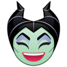 Maleficent Laugh emoji