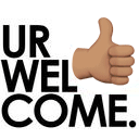 Ur Welcome emoji