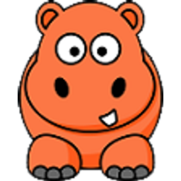 Hippo Orange emoji