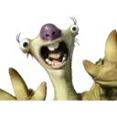 Sloth Excited Arms Up emoji