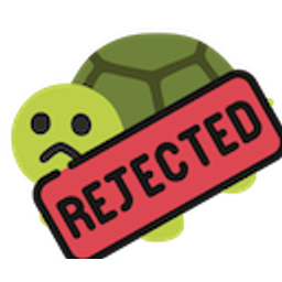 Rejected Turtle emoji