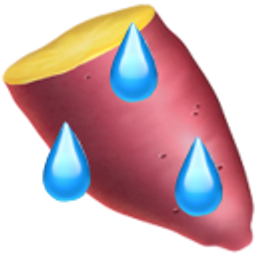Sweat Potato emoji