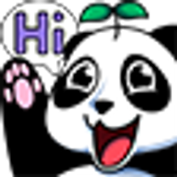 Panda Hi emoji
