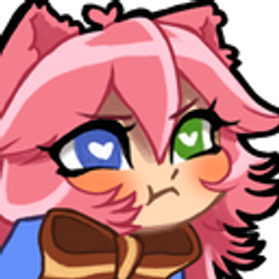 Pink Cat Pout Heart Star emoji