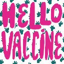 Hellovaccine Goodbyecovid emoji