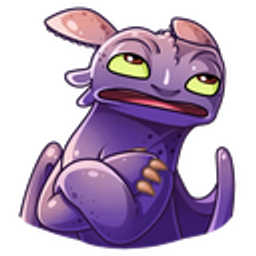 Toothless Eyeroll emoji