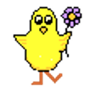 Chick Flower emoji