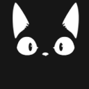 Blackcat Scaredawake emoji
