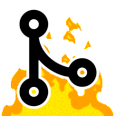 Merge On Fire emoji