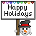 Happy Holidays emoji