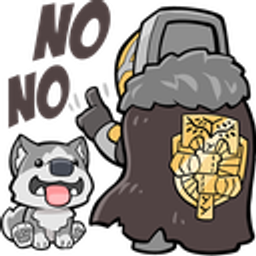 Husky Knight No No emoji