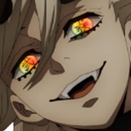 Smiling Demon Eye Glow emoji