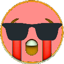 Party Crying Blood But Still Cool emoji
