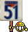 Number 51 Shrugging emoji