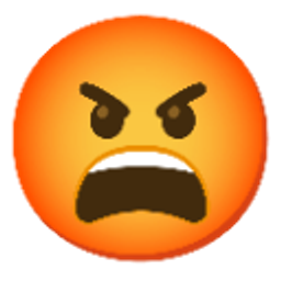 Angry Face Yell emoji