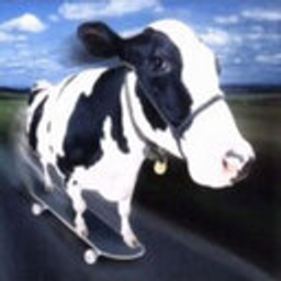 Skateboard Cow emoji