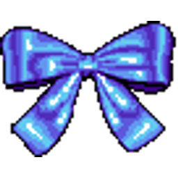 Blue Bow emoji