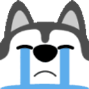 Husky Sob emoji