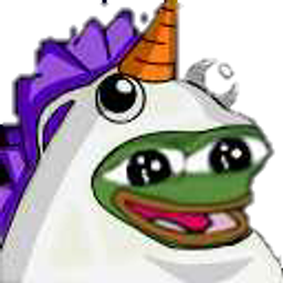 Pepe White Unicorn emoji
