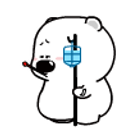 Polar Bear Sick emoji