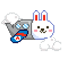 Airplane Bunny emoji