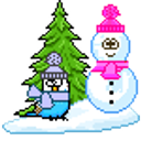 Bird Snowman emoji