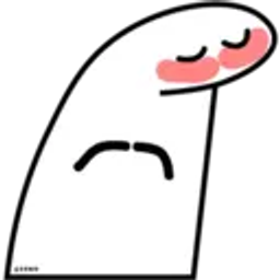Blushing E emoji