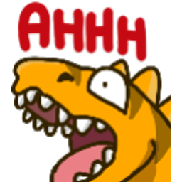 Dino Scream emoji