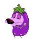 Courage Eggplant emoji