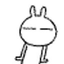 Rabbit Hands Up Happy emoji