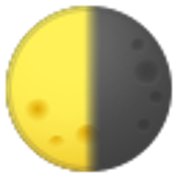Quarter Moon Last emoji